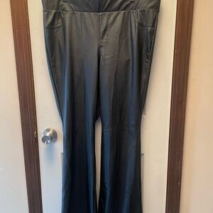 Black Women's Faux Leather Pants